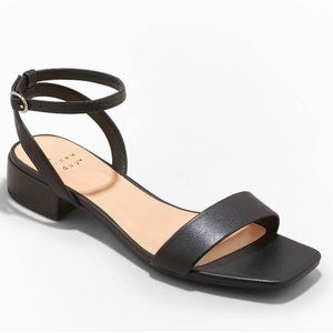 Women's Delores Ankle Strap Sandals- Target Brand size 7.5M BLACK Brand New